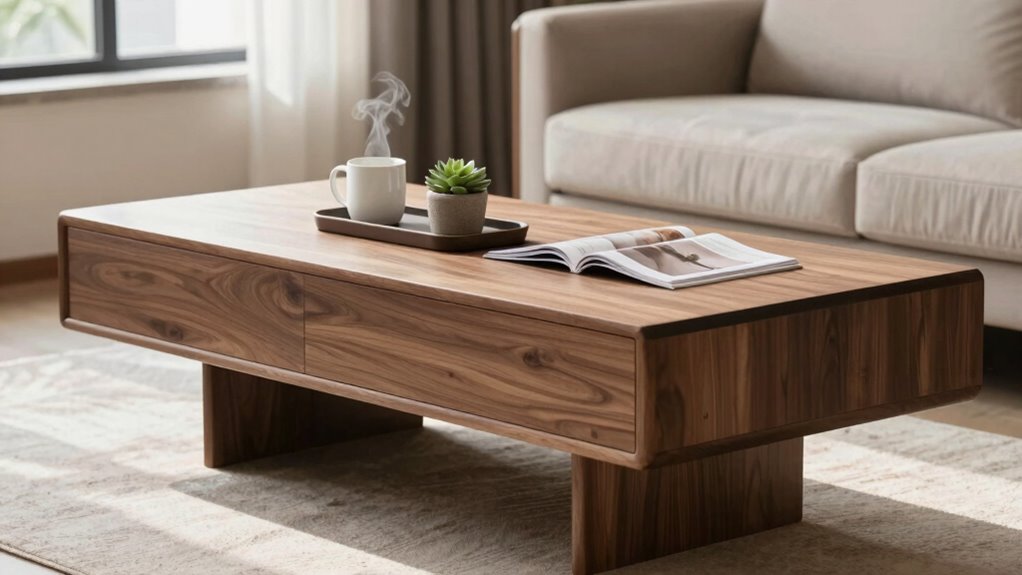 ideal coffee table height