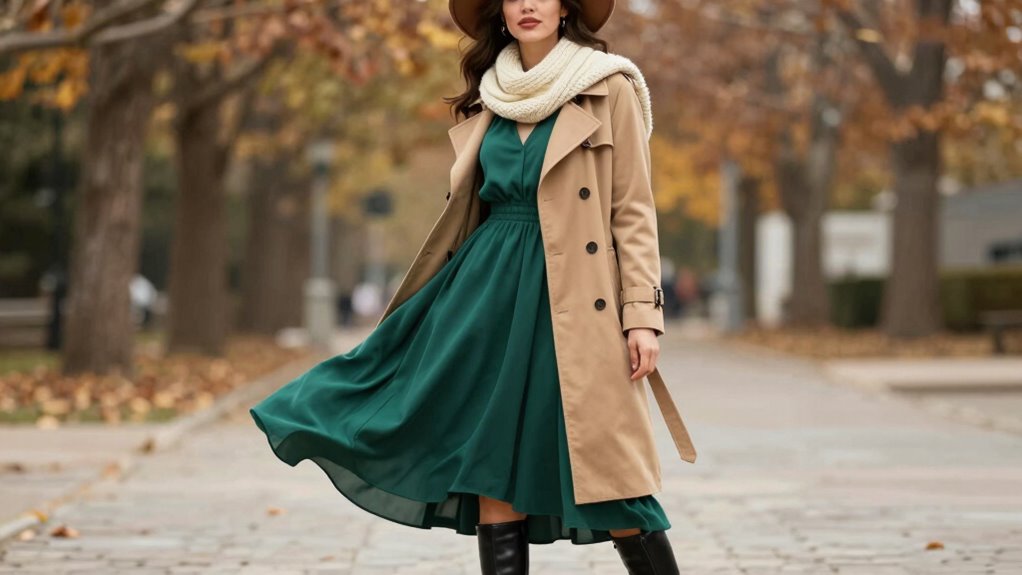 layered fitted sleek warm