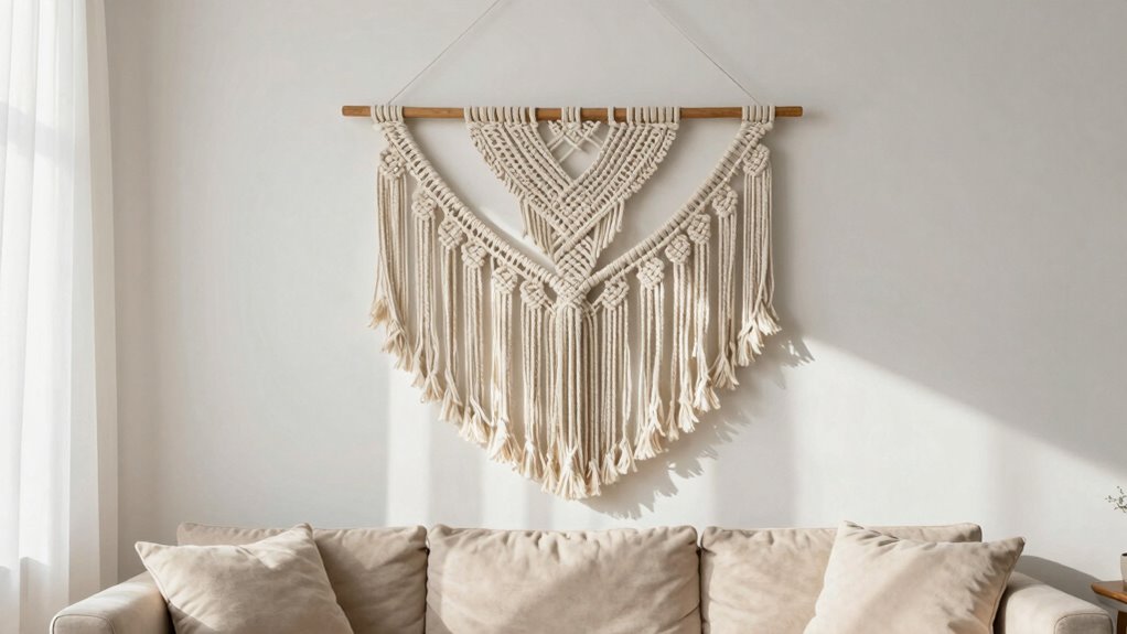 optimal macram wall hanging placement