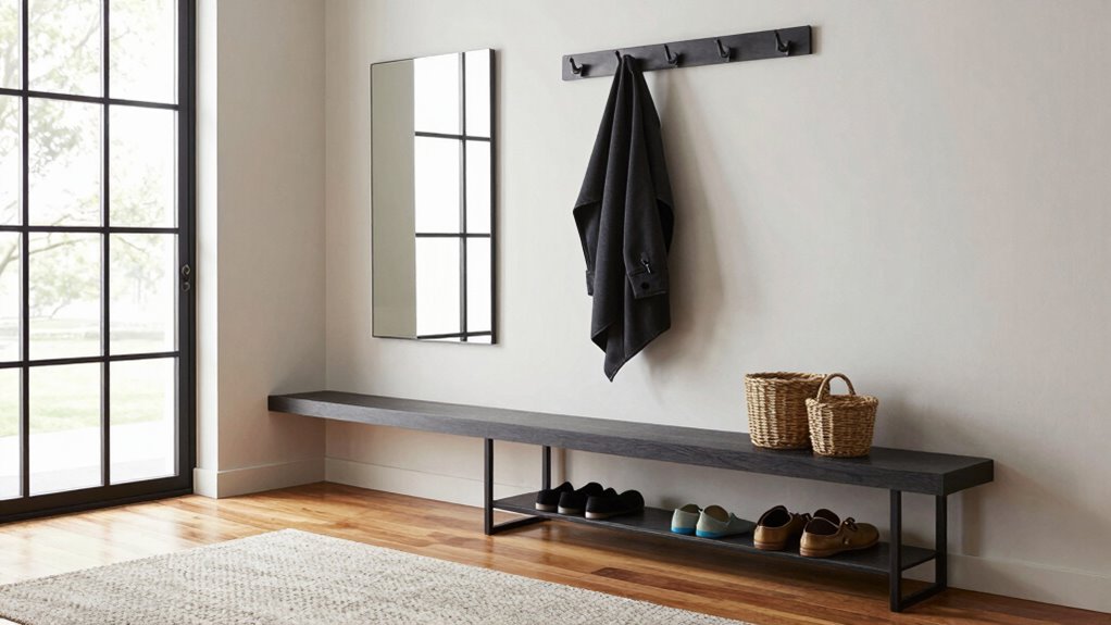 organized entryway layout