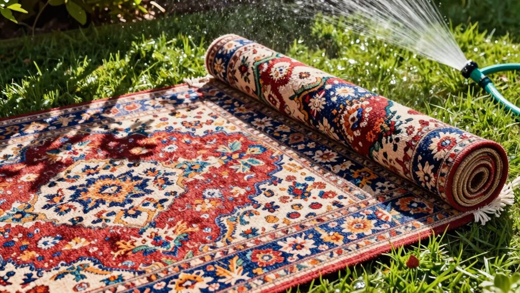 outdoor rug cleaning tips