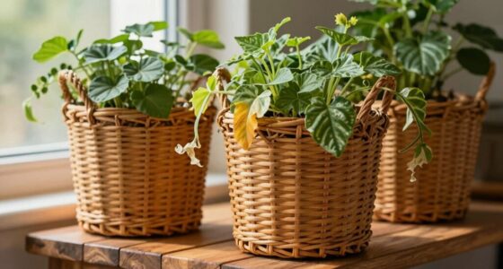 overwatering rattan planters