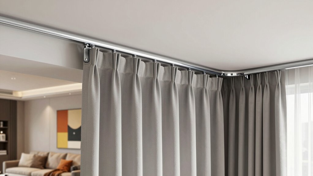 proper curtain track installation