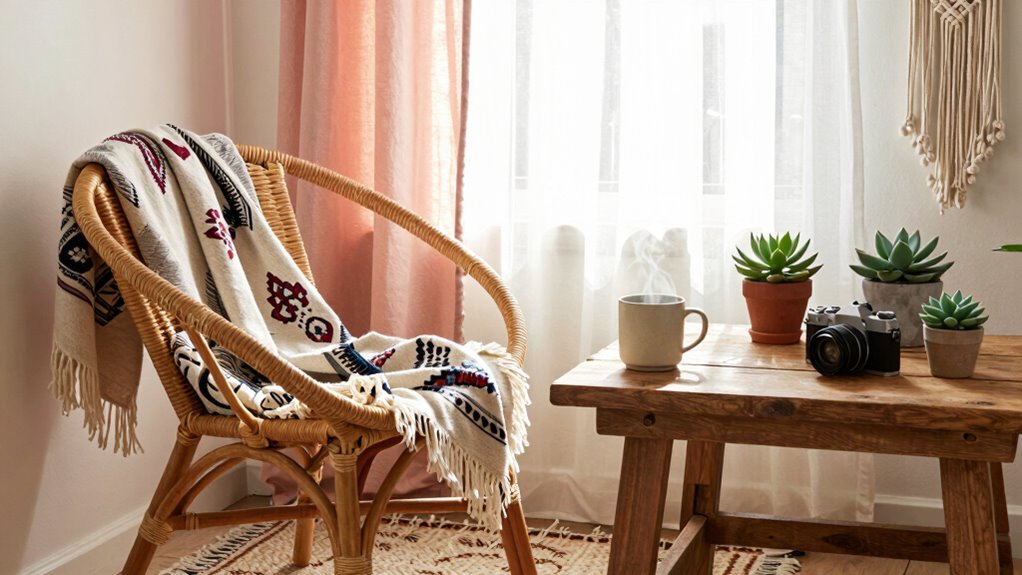relaxing boho morning ritual