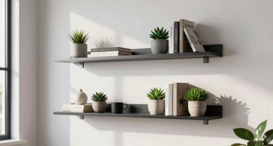 secure floating shelf anchors