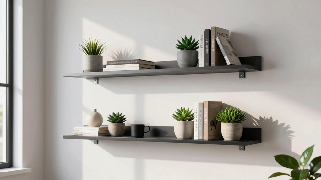 secure floating shelf anchors