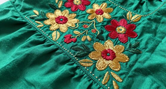 securely fasten embroidery threads