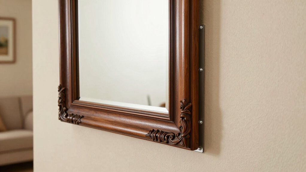 securely hang heavy mirrors