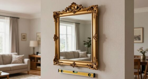 securely mount heavy mirrors