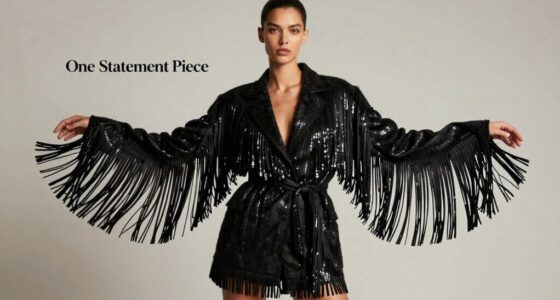 single statement fringe jacket