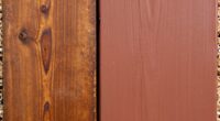 staining versus painting durability