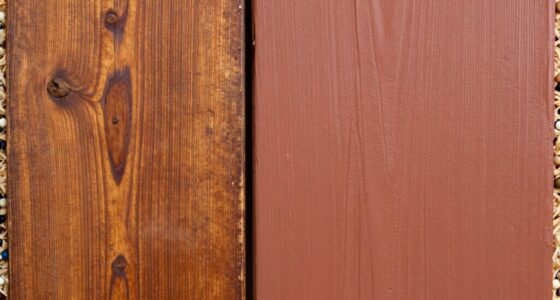 staining versus painting durability