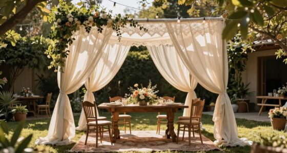 boho backyard wedding tents