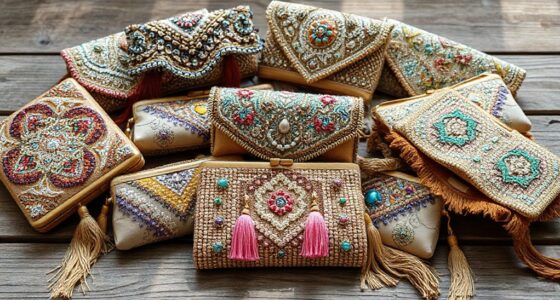 boho beaded clutch list