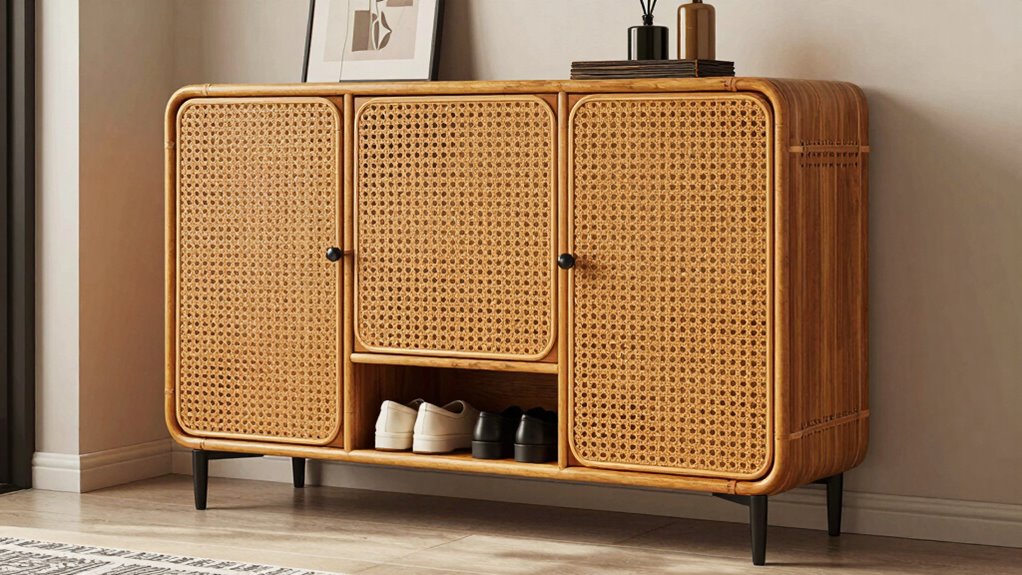 choosing rattan shoe storage