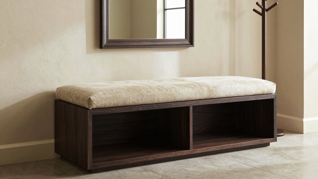 entryway bench storage considerations