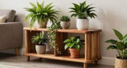 indoor multi tier wood stands