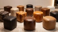 luxury leather ottoman picks