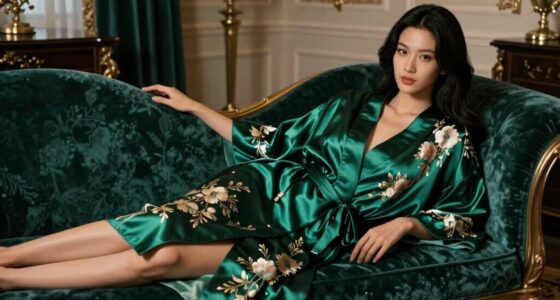 luxury silk kimono robes