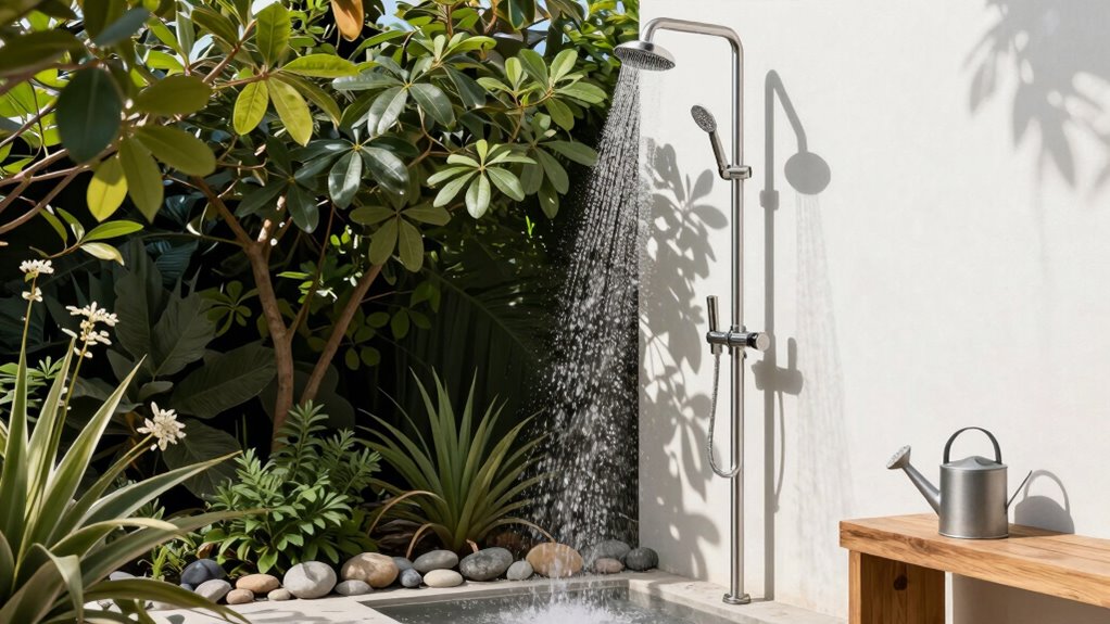 outdoor shower selection criteria