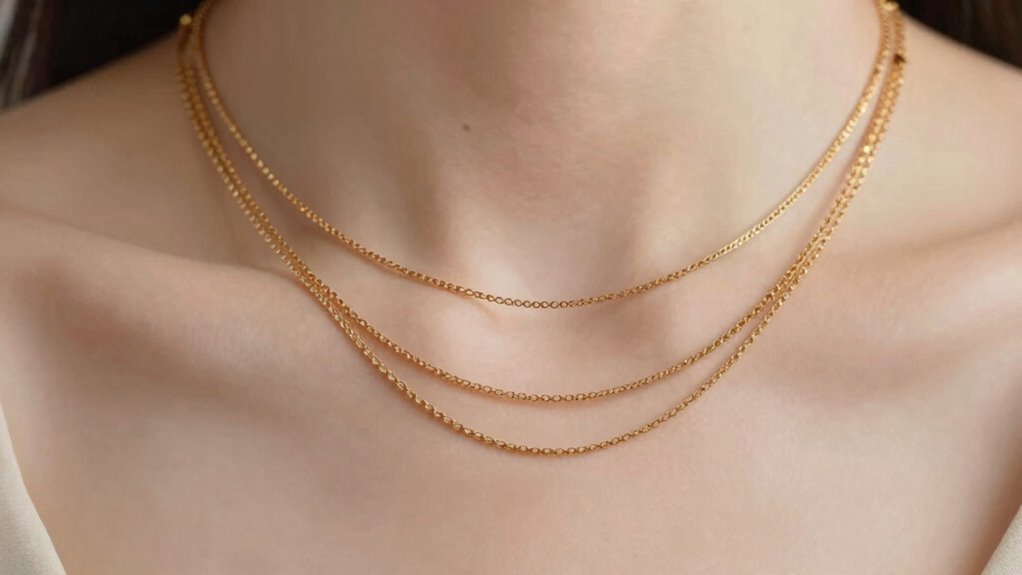 top 14k gold layered necklaces