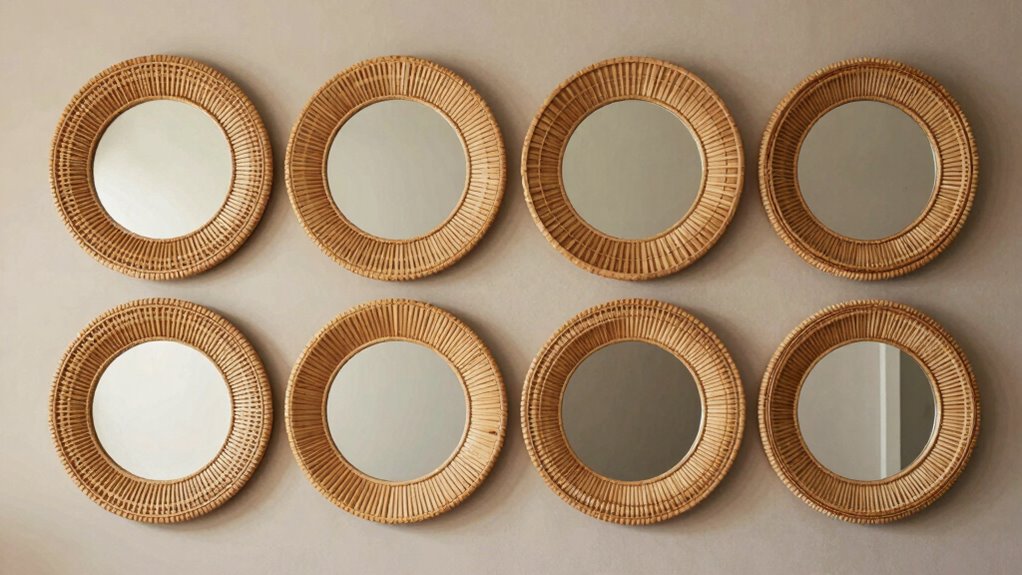 top 8 36 inch rattan mirrors