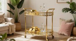 top boho gold bar carts