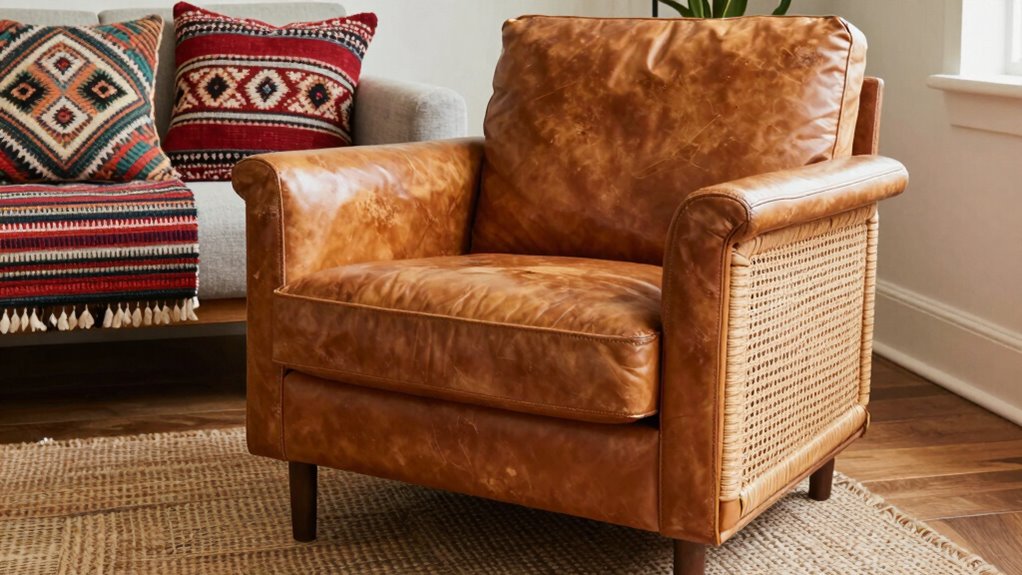 top boho leather accent chairs