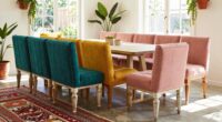 top boho upholstered benches