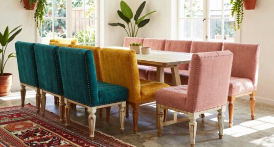 top boho upholstered benches