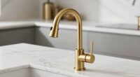 top brushed brass kitchen faucets