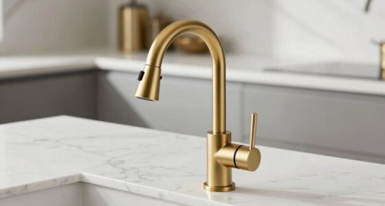 top brushed brass kitchen faucets