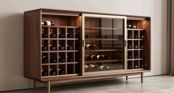 top buffet cabinets with wine storage