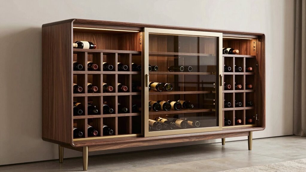 top buffet cabinets with wine storage
