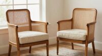top cane chair pair