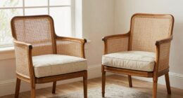 top cane chair pair