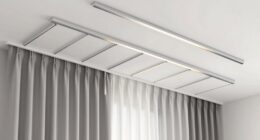 top ceiling curtain track systems
