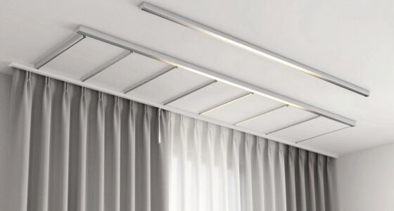 top ceiling curtain track systems