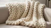 top chunky knit blankets