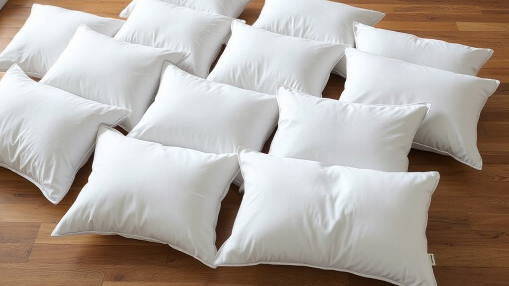 top down feather pillow sets