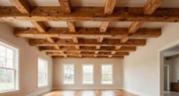 top faux wood beams