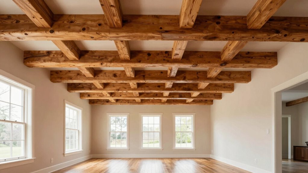 top faux wood beams