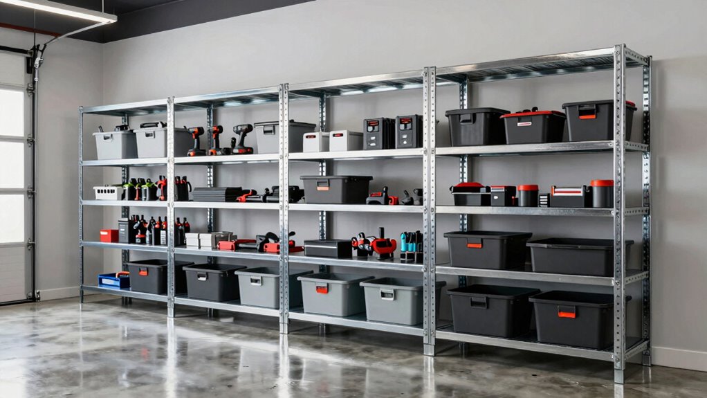 top heavy duty garage shelves