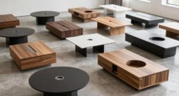 top lift top coffee storage