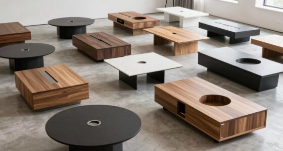 top lift top coffee storage