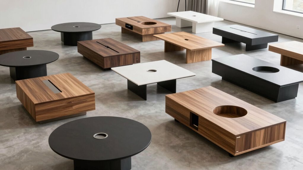 top lift top coffee storage