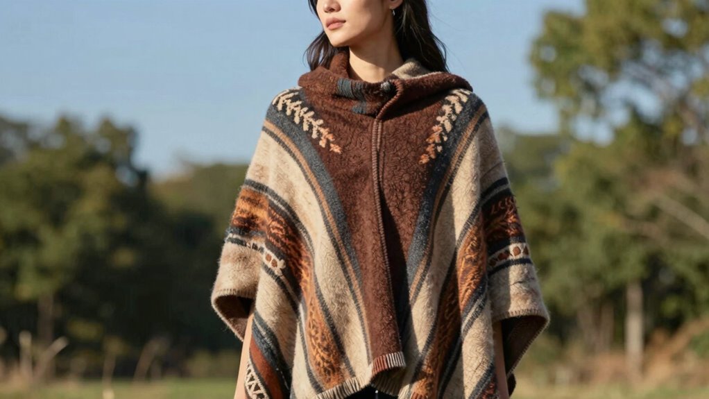 top luxury alpaca poncho