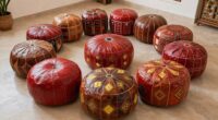 top moroccan leather ottomans