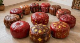 top moroccan leather ottomans