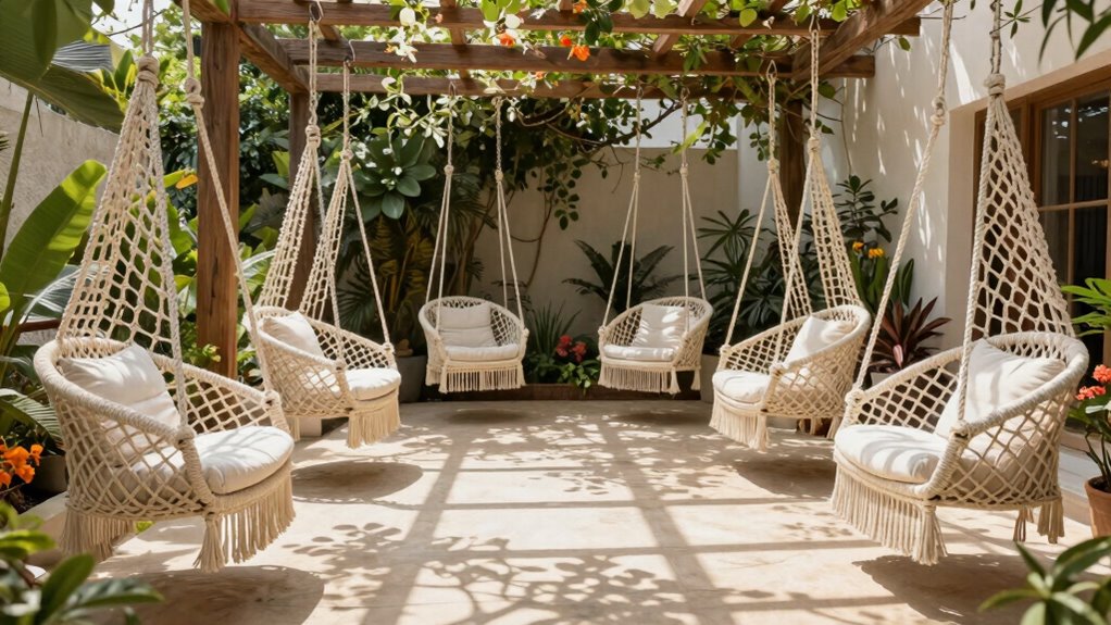 top outdoor macrame swings